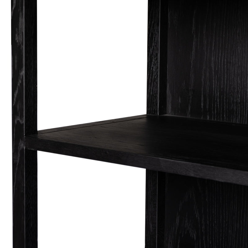 Hopkins Bookcase Brushed Ebony Oak Shelving 235271-001
