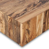 Hudson Large Square Coffee Table Spalted Primavera Corner Detail 237678-002