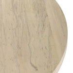 Hudson Pedestal Coffee Table Primavera Veneer Detail Four Hands