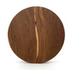 Hudson Round Coffee Table Natural Yukas Top View Four Hands