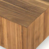 Hudson Rectangle Coffee Table Natural Yukas Corner Detail Four Hands