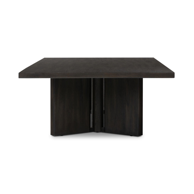 Four Hands Huxley Coffee Table Smoked Black Veneer Side View