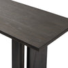 Huxley Console Table Smoked Black Veneer Angled Corner Detail 241303-001