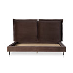 Inwood Bed Surrey Cocoa Front Facing View no Mattress Four Hands