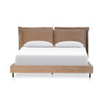 Inwood Bed Surrey Taupe Front Facing View with Mattress  109378-007