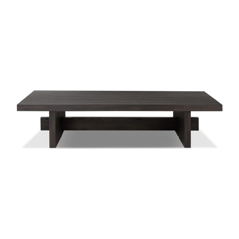 Isaac Coffee Table Smoked Black Veneer Front Facing View 239832-001