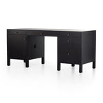 Isador Executive Desk Black Wash Poplar Angled View 239731-002