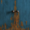 It Takes an Hour Sideboard Distressed Blue Aged Bronze Handles 242172-002