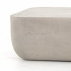 Four Hands Ivan Square Coffee Table Grey Concrete Side View