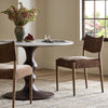 Jayla Armless Dining Chair Altair Mushroom Staged View Four Hands