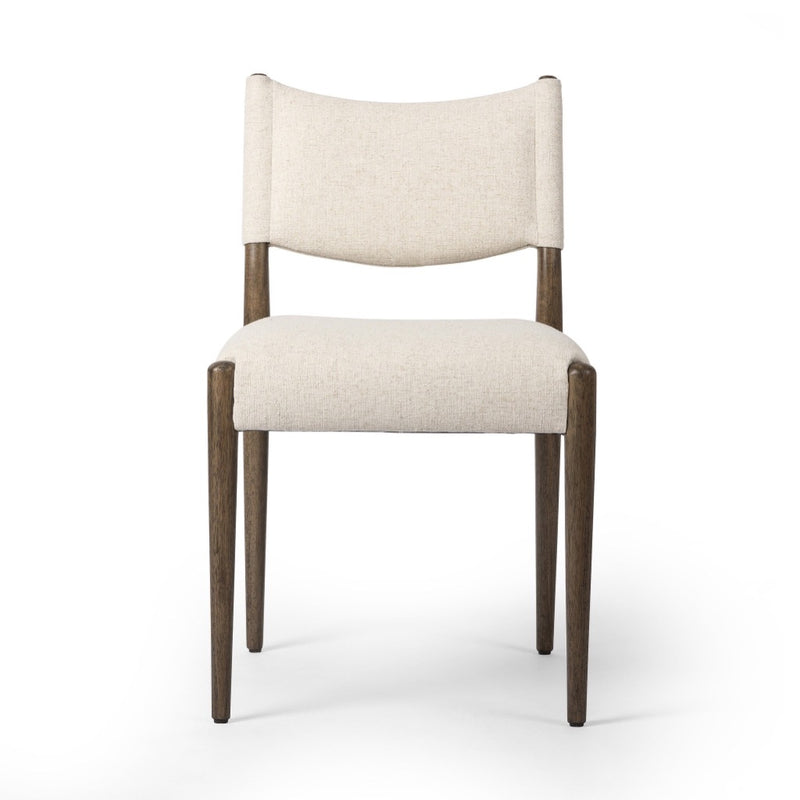 Four Hands Jayla Armless Dining Chair Antwerp Natural Front Facing View