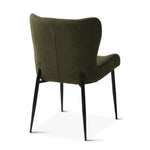 Jennifer Green Suede Dining Chair Back View G201-JEN-259-M5
