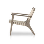 Jevon Outdoor Chair Grey Eucalyptus Side View Four Hands