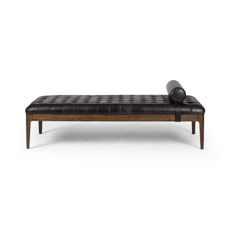 Joanna Bench Sonoma Black Front Facing View 223318-002