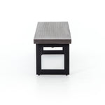 Four Hands Judith Outdoor Dining Bench Black Side View