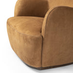 Julius Swivel Chair Nubuck Cognac Swivel Base 239124-003