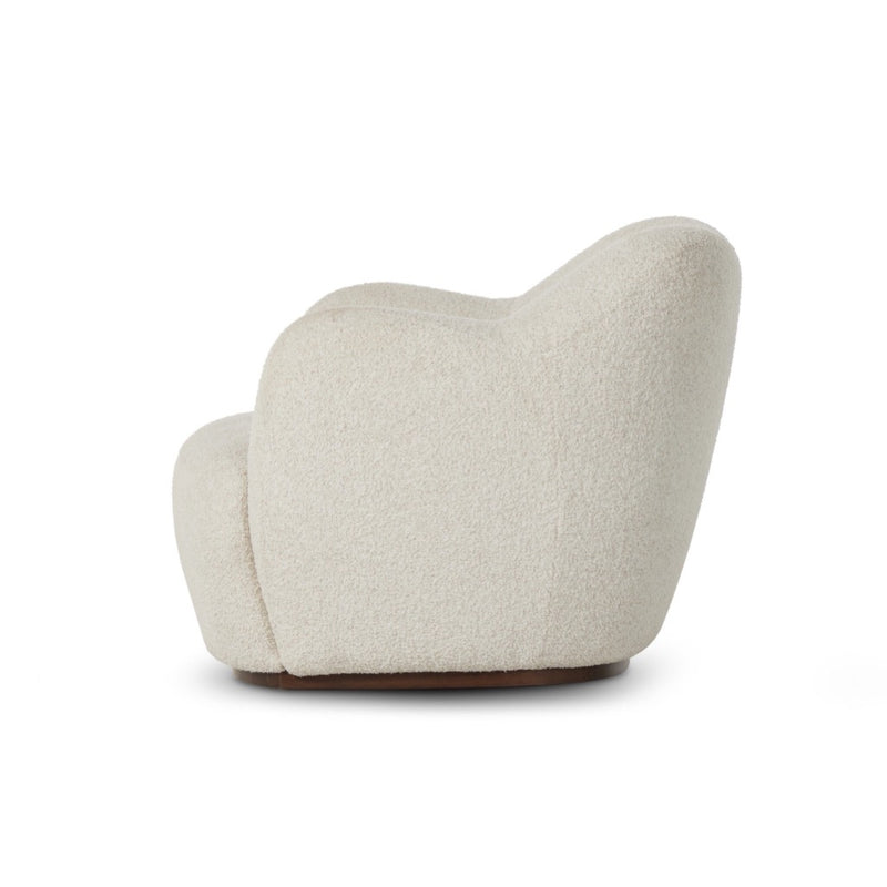 Julius Swivel Chair Sheldon Ivory Side View 239124-001