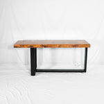 Jupiter Copper Console Table - Natural w/ Spots - Artesanos - Side View