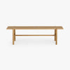 Co.House Designs Kaja Oak Dining Bench Natural Front Facing View