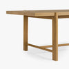 Kaja Oak Dining Table Natural Farmhouse Style Base CH-1002656-VN22-FN-DN-DT-NT