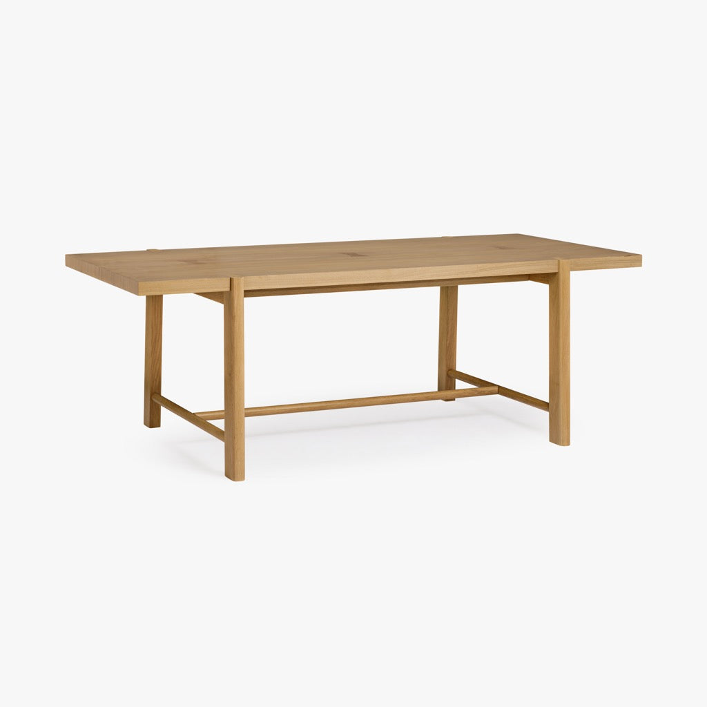 Kaja Oak Dining Table Natural Angled View co.house Designs