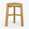 Kaja Oak Side Table Natural Front Facing View Co.House Designs