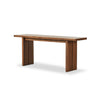 Katarina Console Table Natural Guanacaste Angled View Four Hands