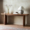 Katarina Console Table Natural Guanacaste Staged View 234696-002
