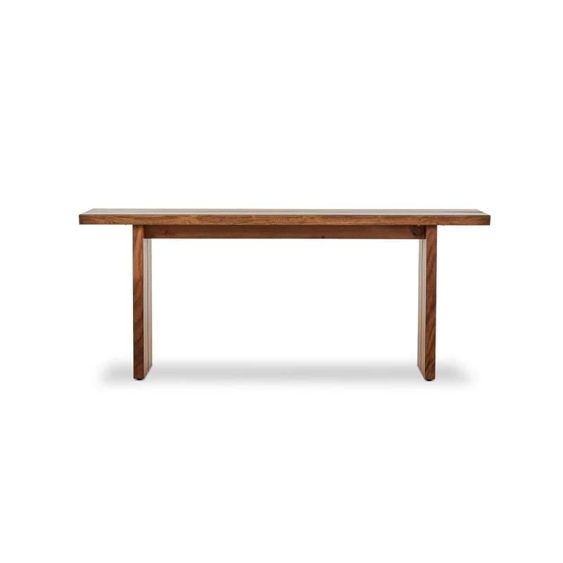 Katarina Console Table Natural Guanacaste Front Facing View 234696-002
