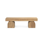 Keane Bench Natural Elm Front Facing View 109345-002