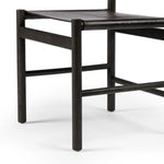 Four Hands Kena Dining Chair Charcoal Parawood Legs