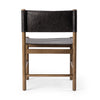 Kena Dining Chair Sonoma Black with Solid Parawood Back View 231883-003