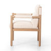 Kiano Dining Armchair Charter Oatmeal Side View Four Hands