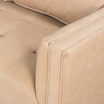 Kiera Sofa Palermo Nude Top Grain Leather Armrest Four Hands