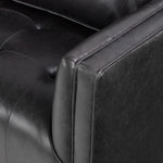 Four Hands Kiera Sofa Sonoma Black Top Grain Leather Armrest