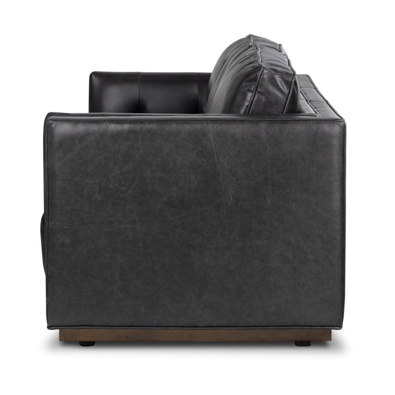 Kiera Sofa Sonoma Black Side View Four Hands