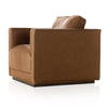 Kiera Swivel Chair Palermo Cognac Angled View 106065-014