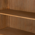 Knightdale Cabinet Smoked Pine Interior Shelving Four Hands