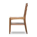 Four Hands Ladder Back Outdoor Dining Chair Stained Toasted Brown Side View