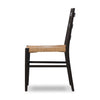 Ladder Back Outdoor Dining Chair Aged Ebony Teak Side View 235197-009