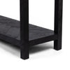 Lamar Console Table Drifted Matte Black Floating Shelf Base 100568-004