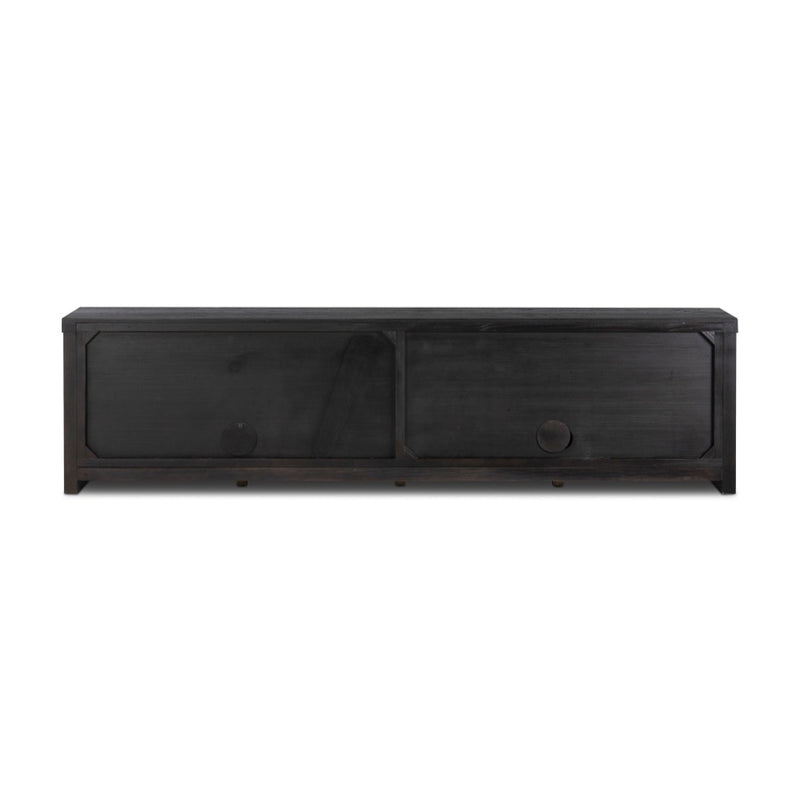 Laredo Media Console Smoked Black Back View 235943-001