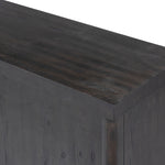 Laredo Media Console Smoked Black Top Corner Detail Four Hands