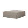 Laskin Outdoor Ottoman Alessi Fawn Angled View Four Hands