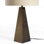 Leander Table Lamp Dark Antique Brass Base with Cord Four Hands