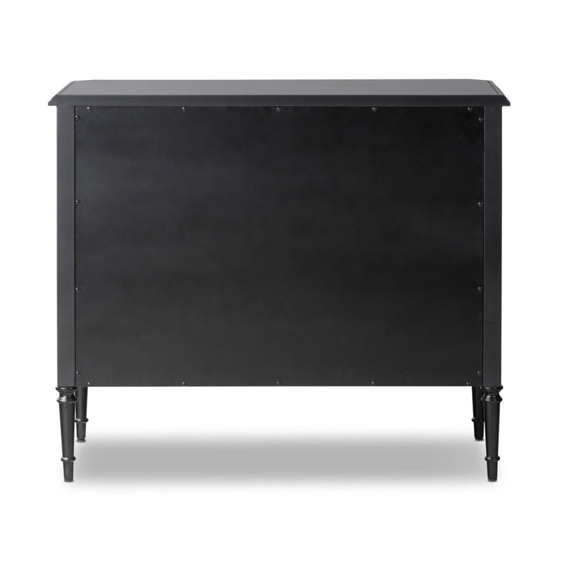 Lendon 3 Drawer Dresser Black Back View 101999-002