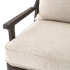 Lennon Chair Cambric Ivory Armrest Detail Four Hands