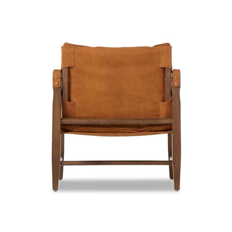 Four Hands Lenz Chair Kennison Cognac Back View