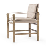 Four Hands Lenz Dining Armchair Alcala Taupe Angled View