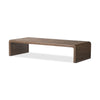 Leo Coffee Table Rustic Grey Angled View 231785-002